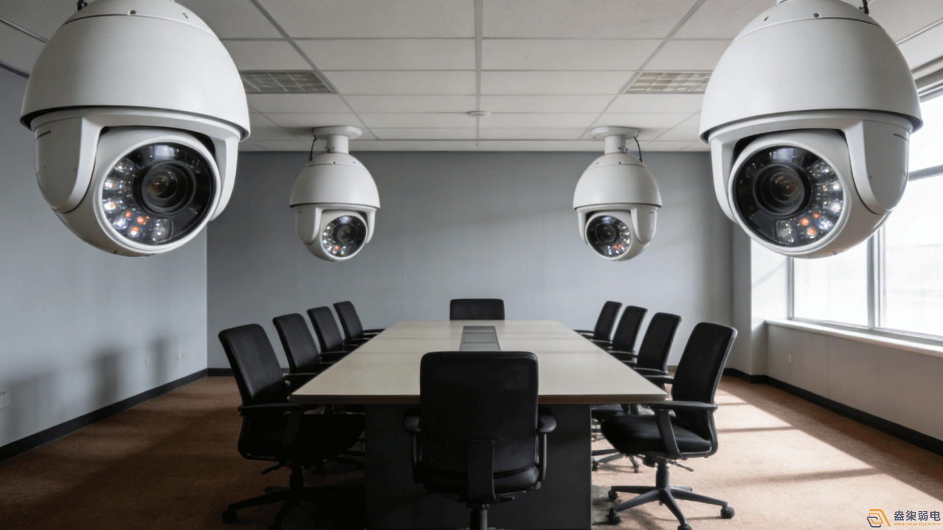 中型會議室監(jiān)控攝像頭如何布置？