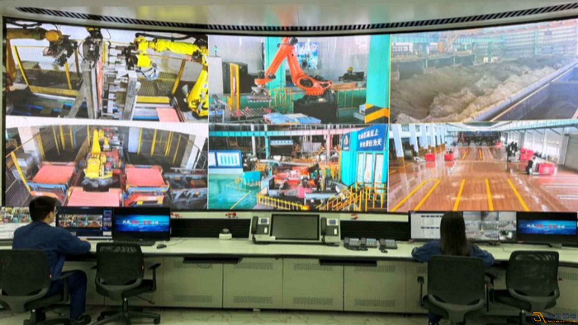 工廠車間生產監控大屏安裝